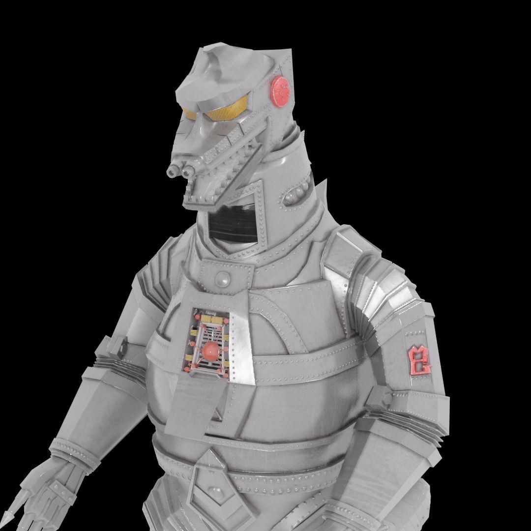 Mechagodzilla Classic Toho Low-poly 3D model_4