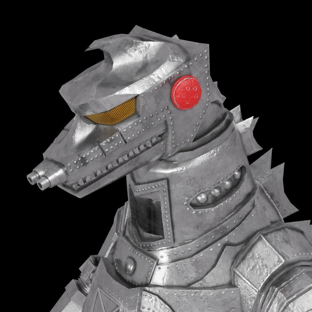 Mechagodzilla Classic Toho Low-poly 3D model_7