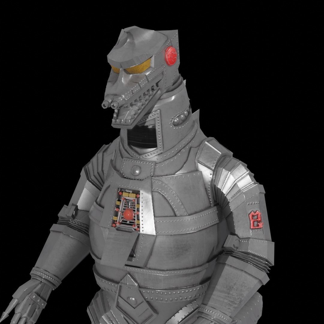 Mechagodzilla Classic Toho Low-poly 3D model_10