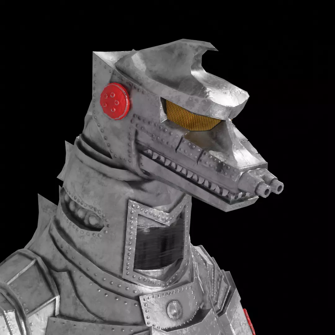 Mechagodzilla Classic Toho Low-poly 3D model_0