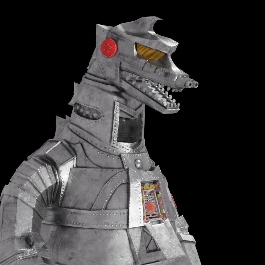 Mechagodzilla Classic Toho Low-poly 3D model_14