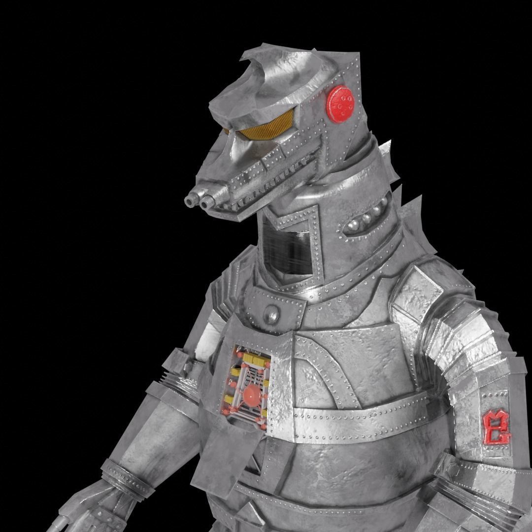Mechagodzilla Classic Toho Low-poly 3D model_2
