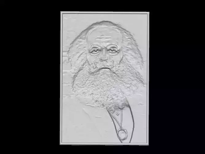 Karl marx reliaf 3D print model