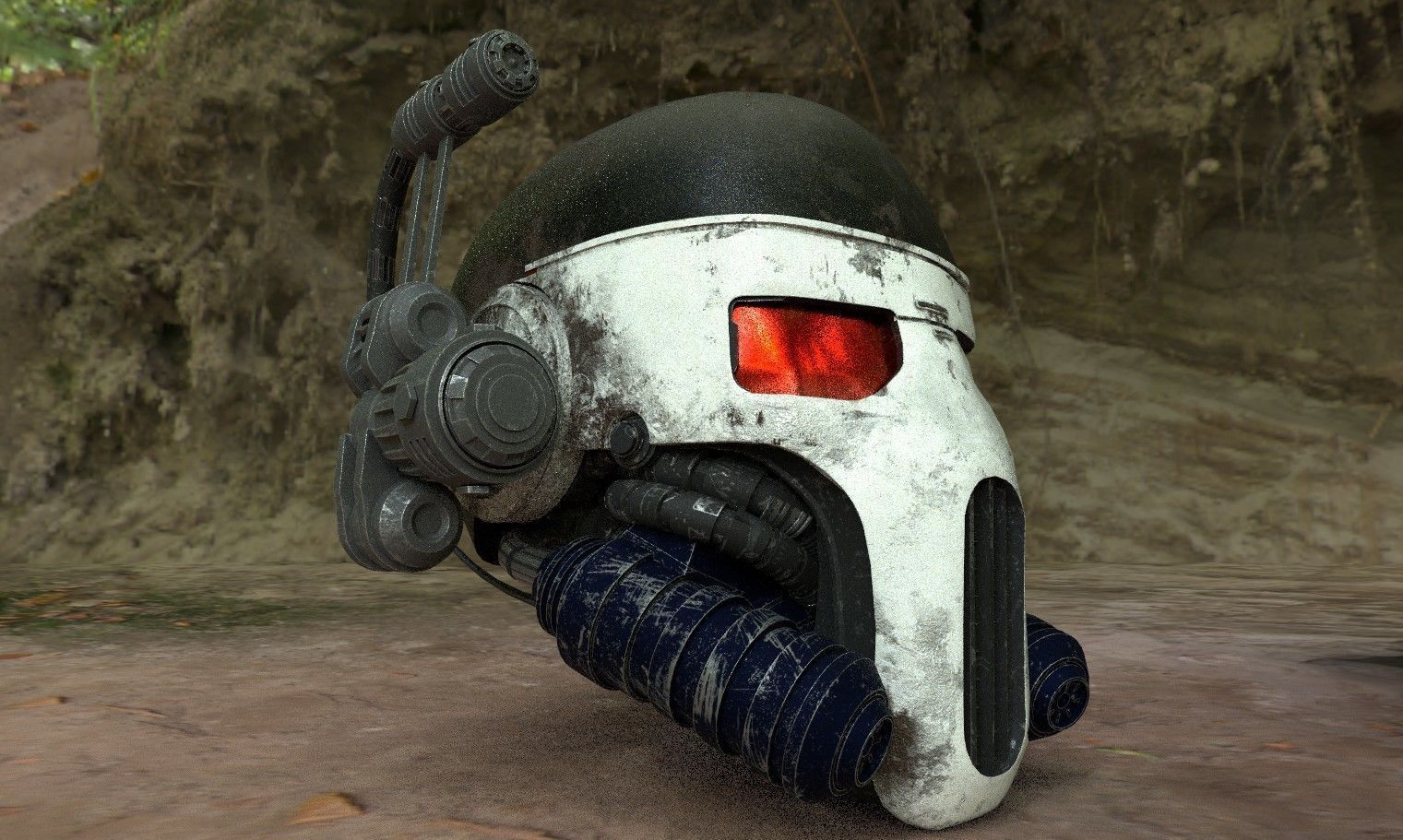 Vindicare Assassin helmet warhammer 40k 3D model_1