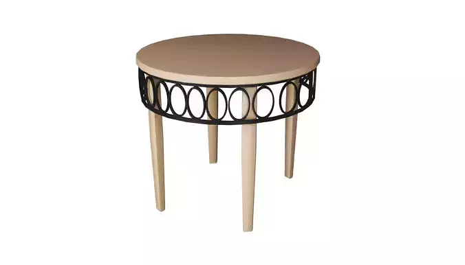 Table template Low Polly 3d- models
