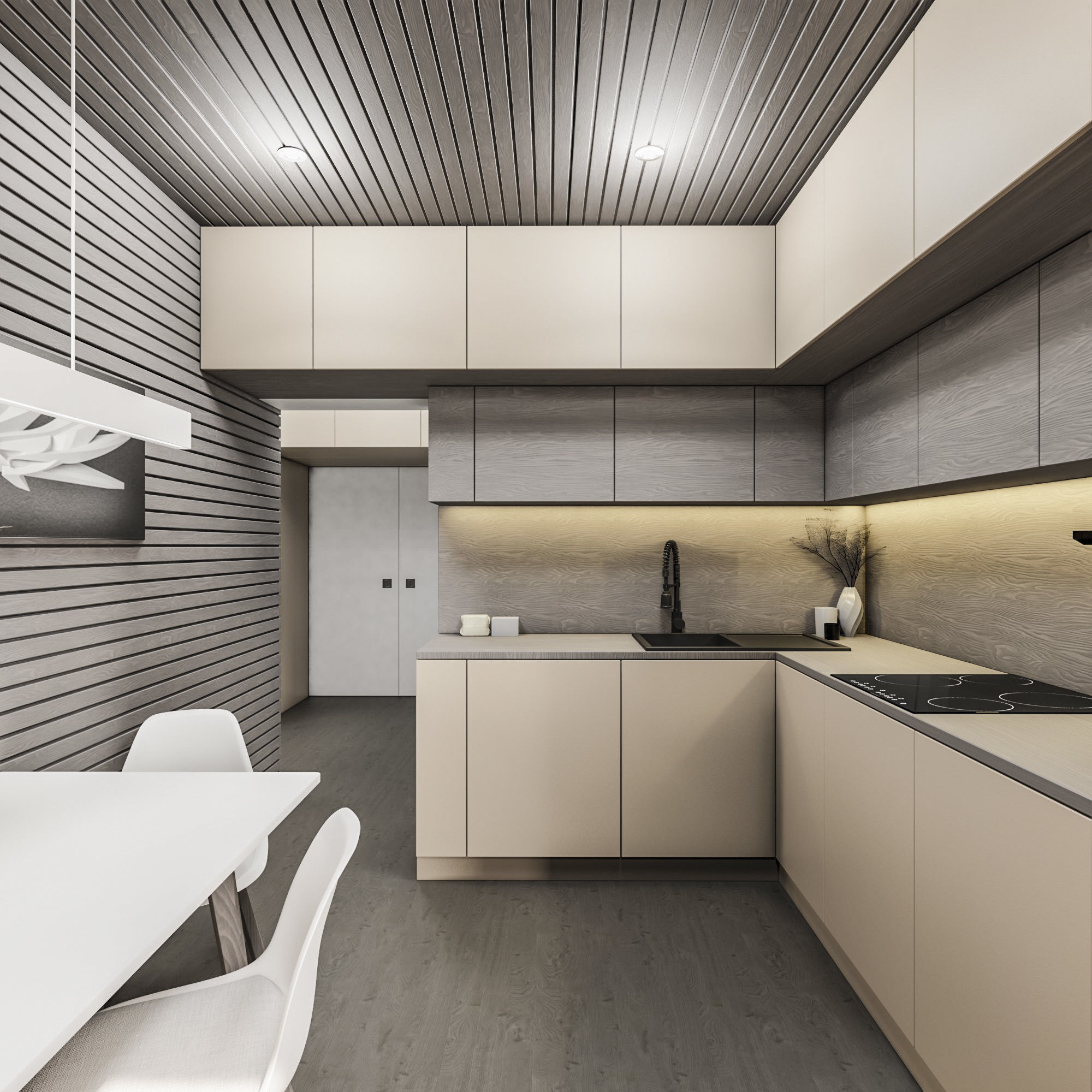 Interior apartment scene-Animated 3D model_4