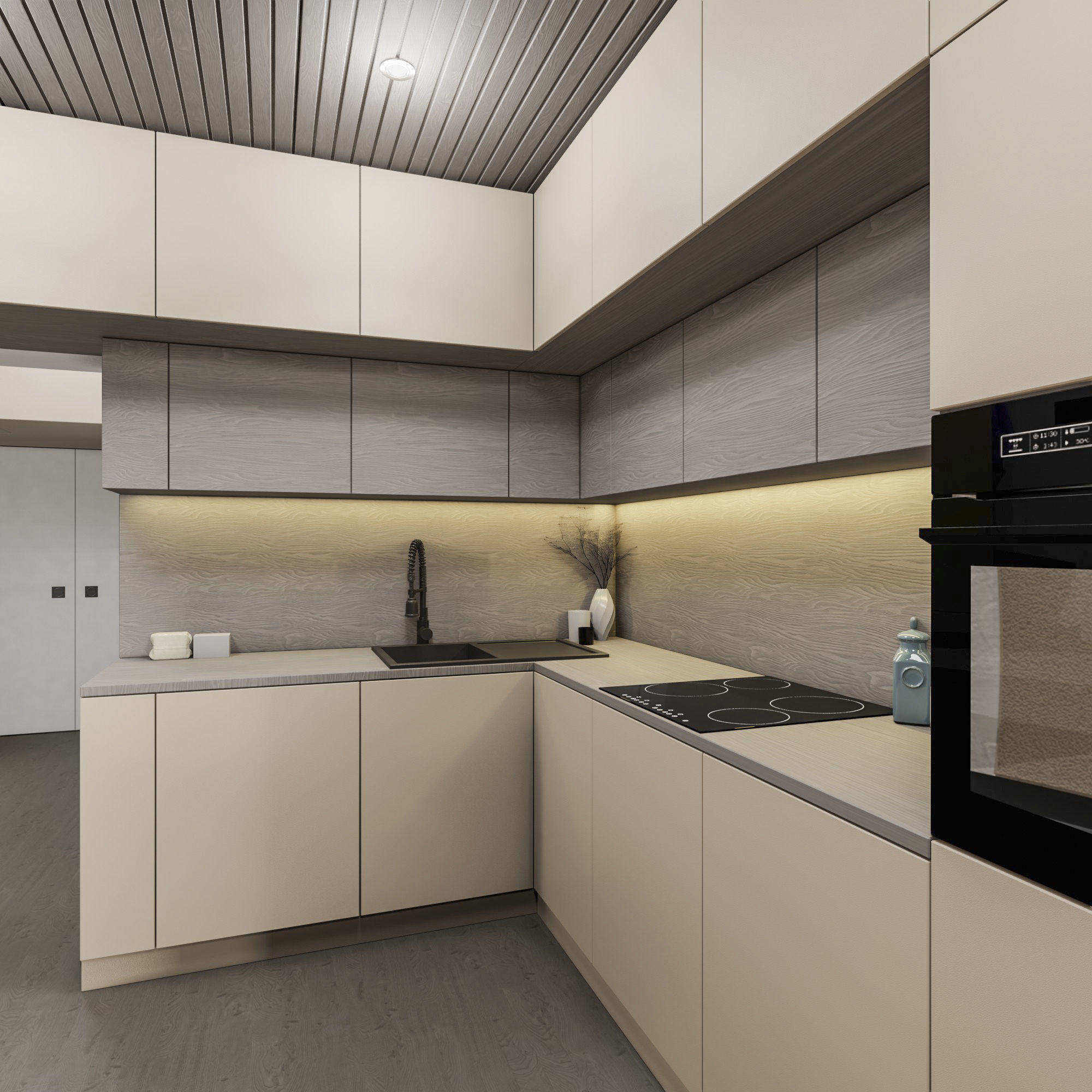 Interior apartment scene-Animated 3D model_3