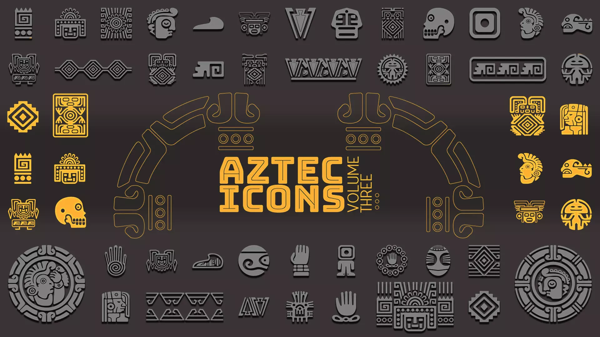 Aztec VECTOR ICONS Volume 3 3D model_0