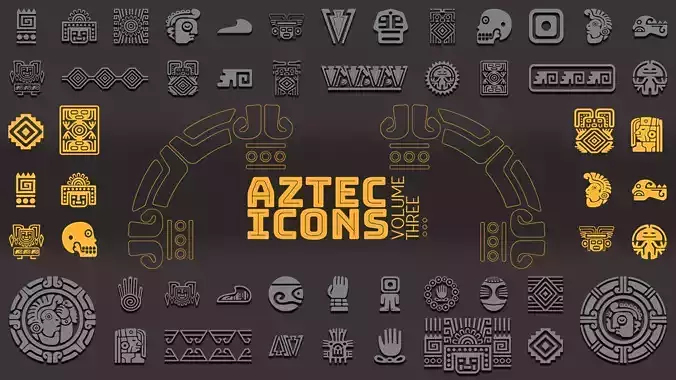 Aztec VECTOR ICONS Volume 3