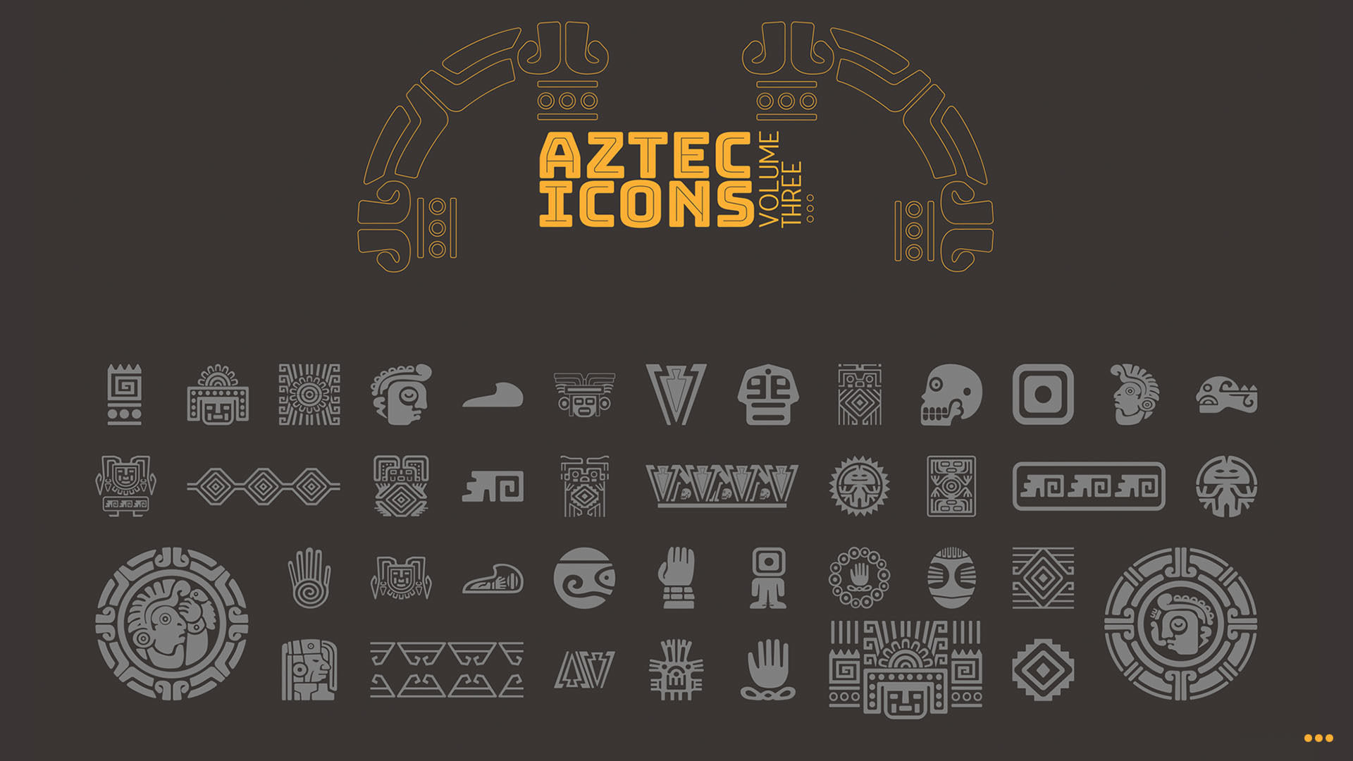 Aztec VECTOR ICONS Volume 3 3D model_1