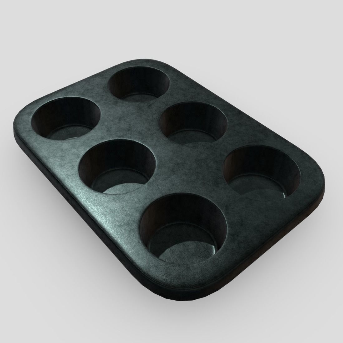 Muffin Pan Low-poly 3D model_5