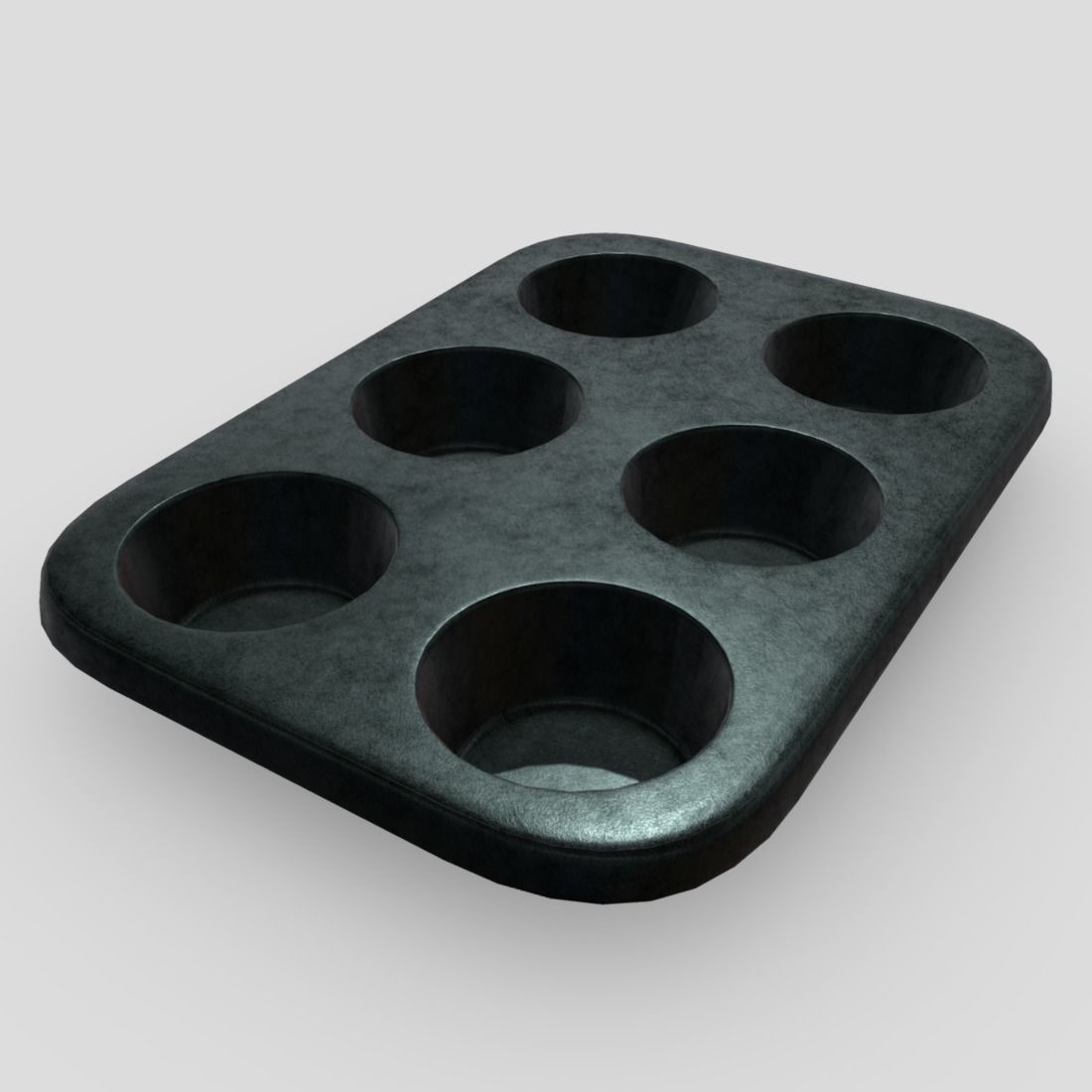 Muffin Pan Low-poly 3D model_11