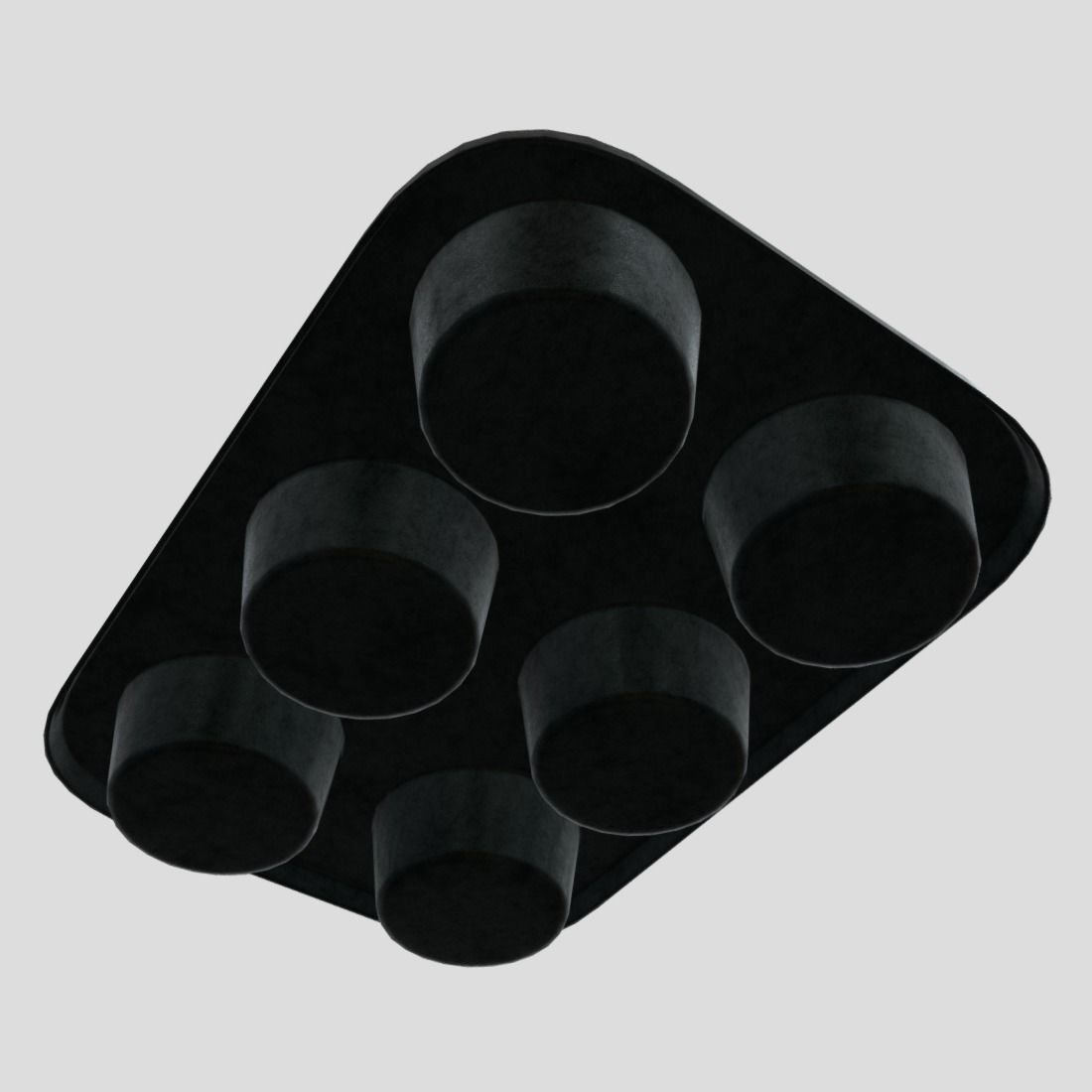 Muffin Pan Low-poly 3D model_9