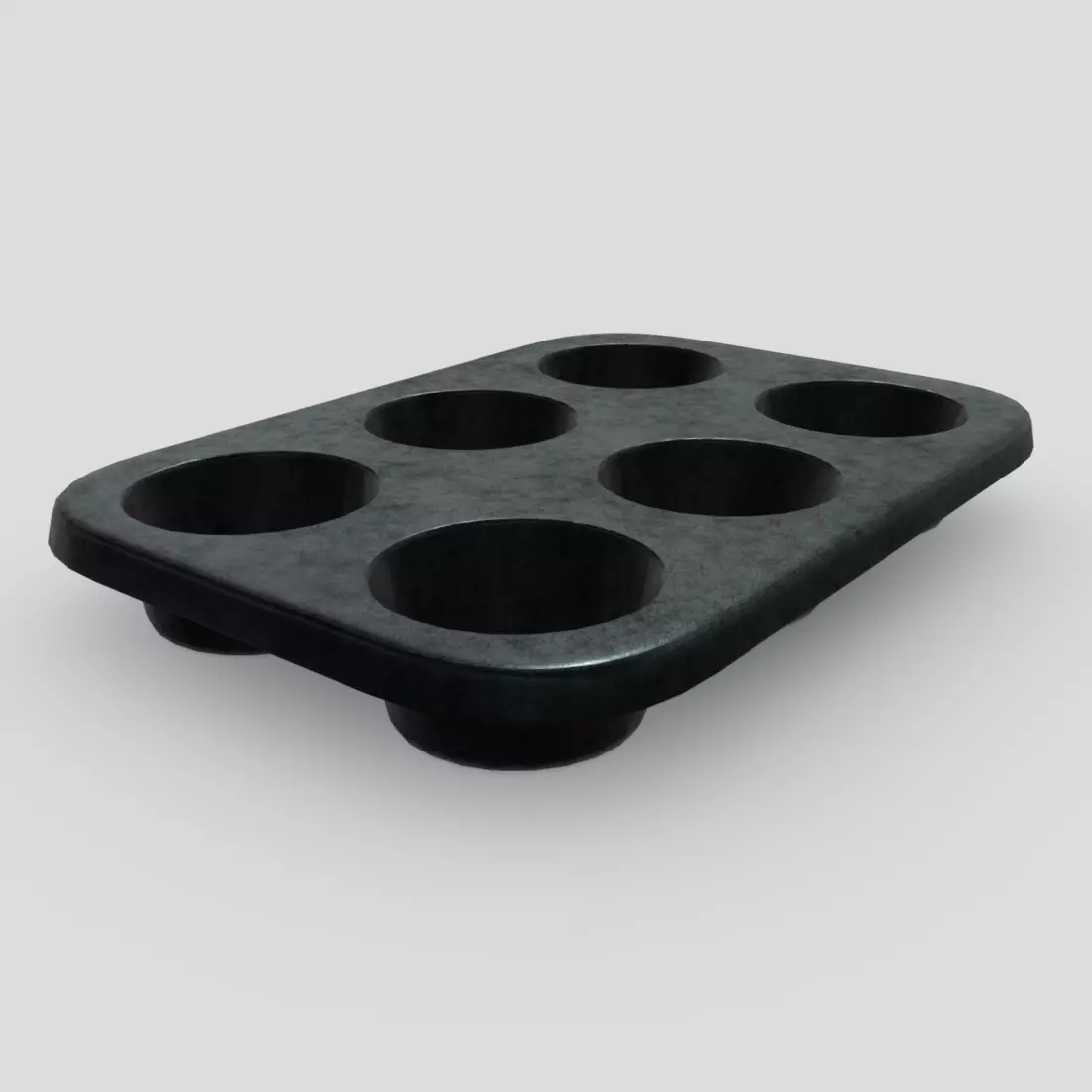 Muffin Pan Low-poly 3D model_0