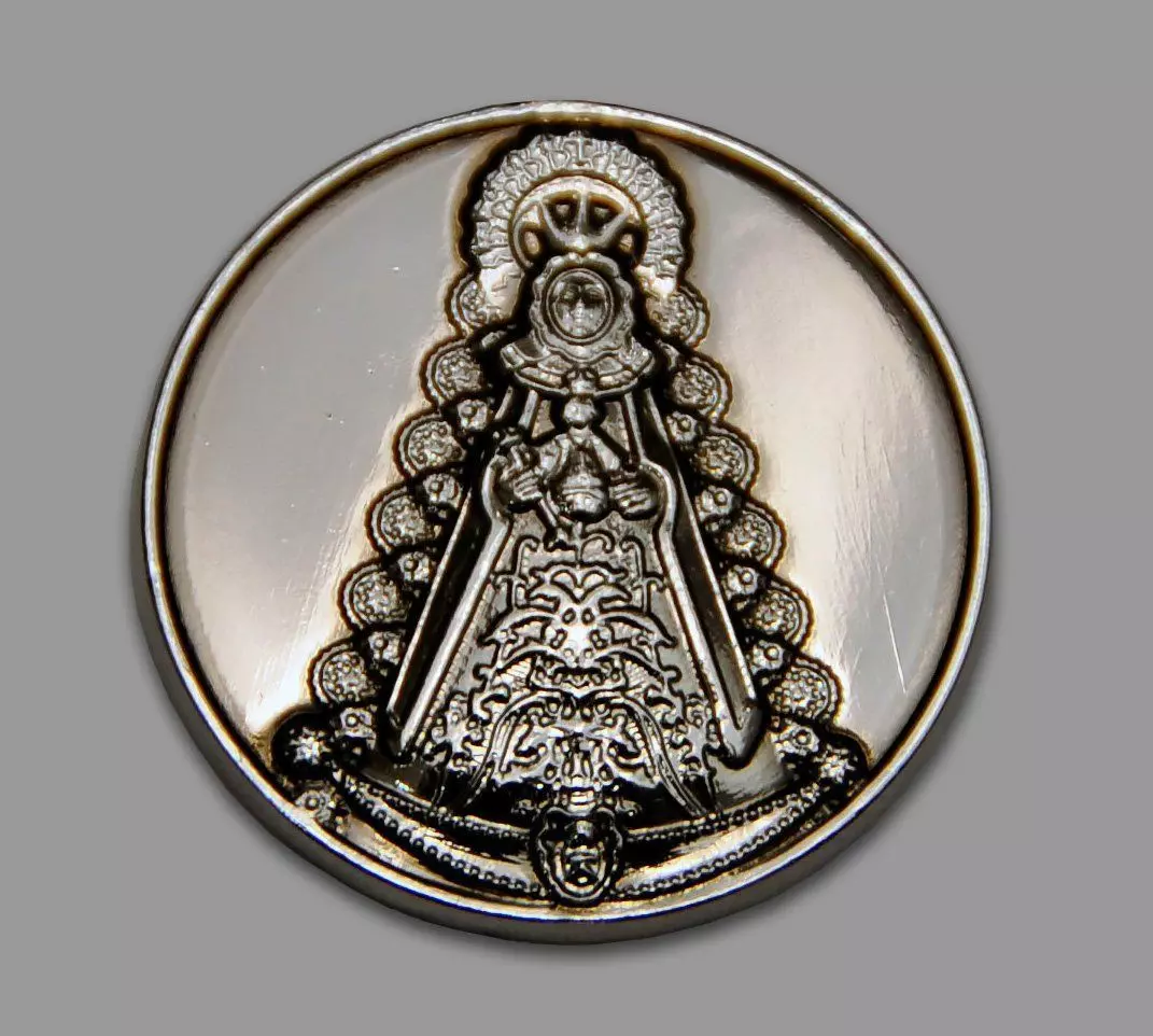 Coin de la virgen del Rocio 3D print model_0