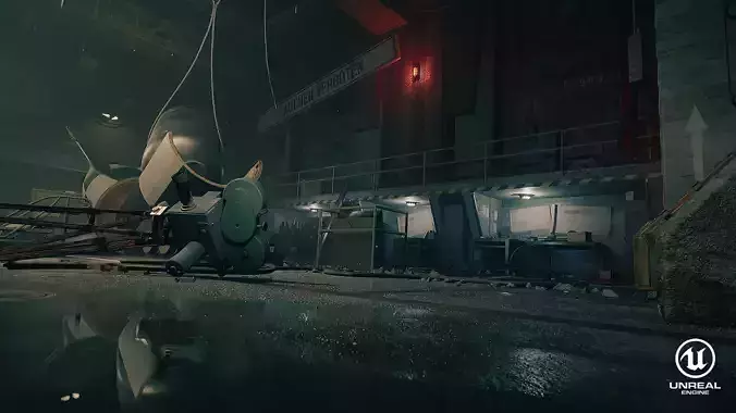 1944 - V2 Factory Bunker UE4 Low-poly 3D model