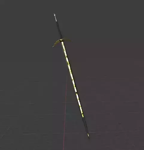 Magic Sword With Runes