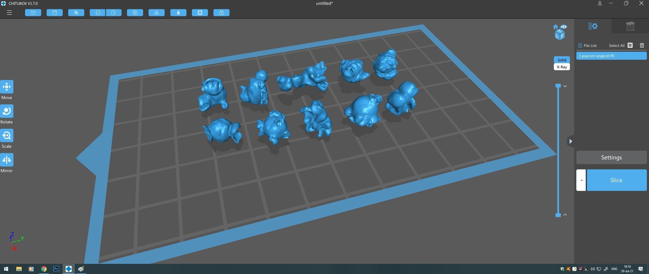 Popcorn buckets 3D model_11