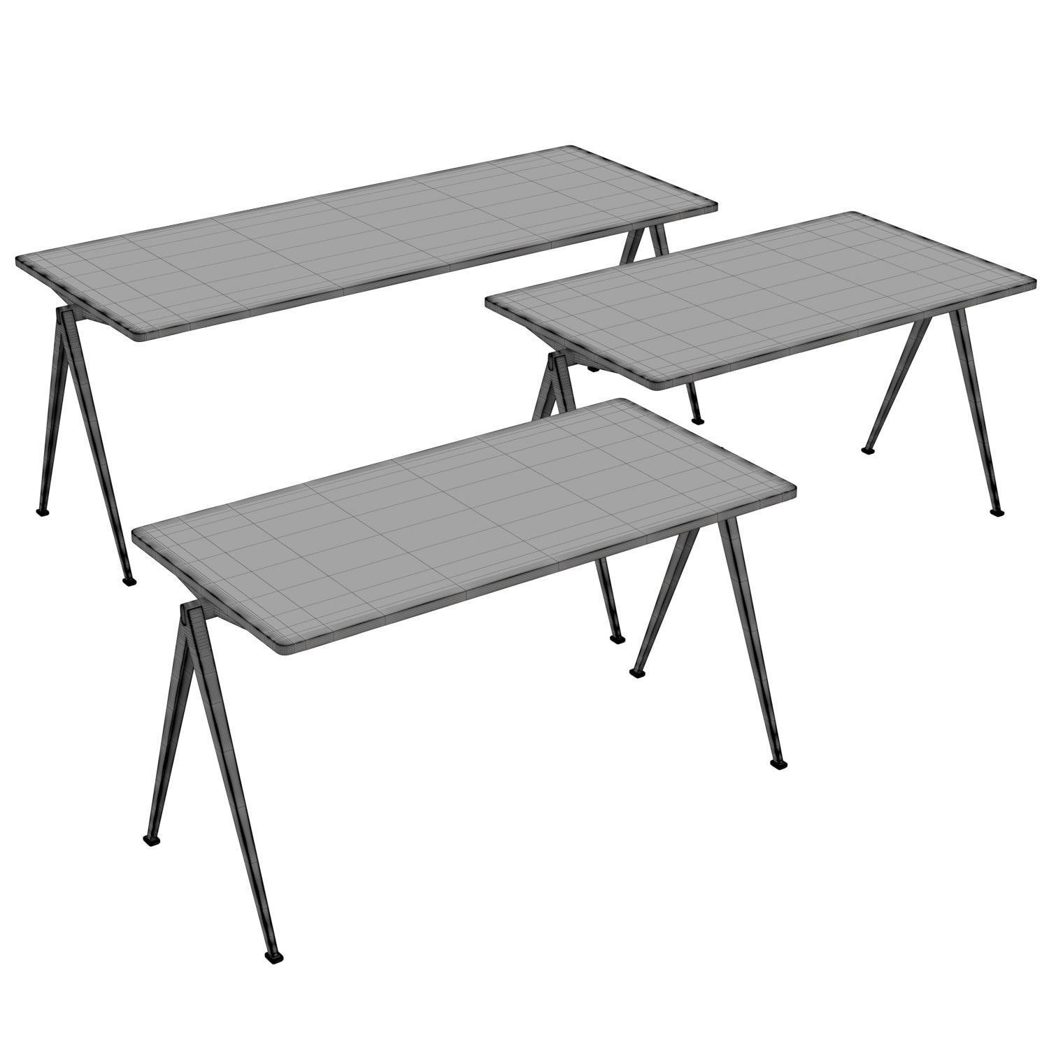 Pyramid Table 01 3D model_4