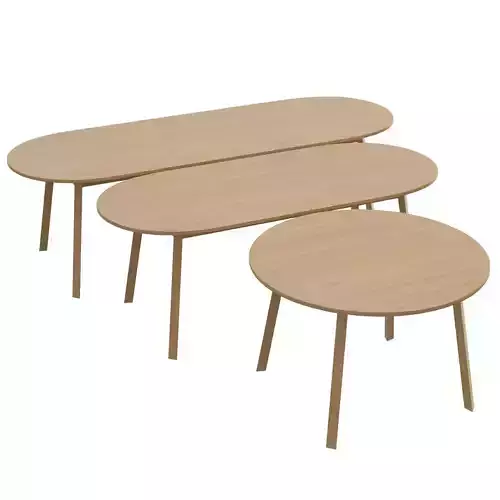 Triangle Leg Table 3D model