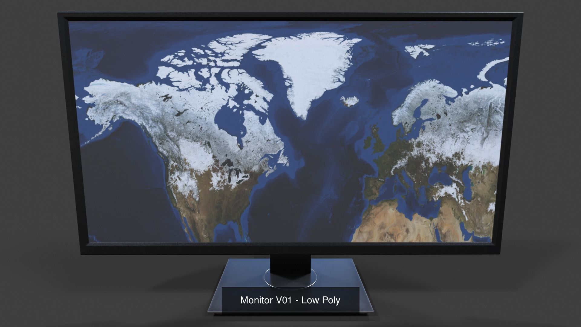 Monitors Collection - Low Poly samsung uhd tv _1