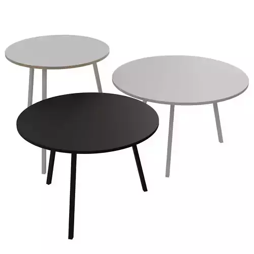 Loop Stand Round Table 3D model