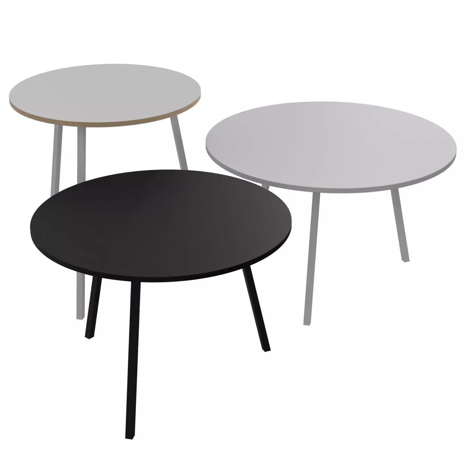 Loop Stand Round Table 3D model_0