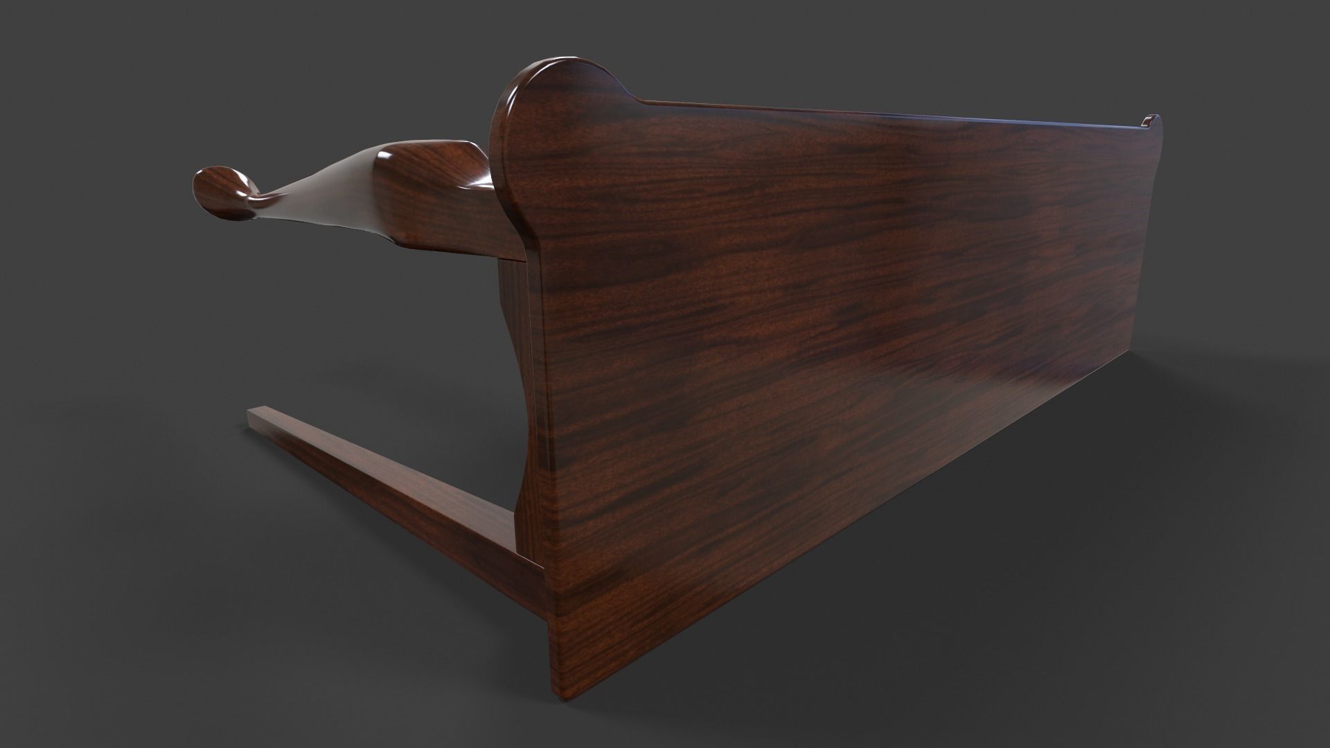 Tables Collection - Low Poly wooden table with circular top _58