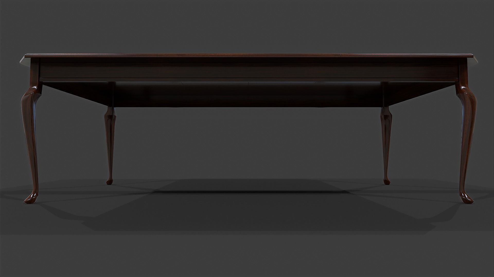 Tables Collection - Low Poly wooden table with circular top _17