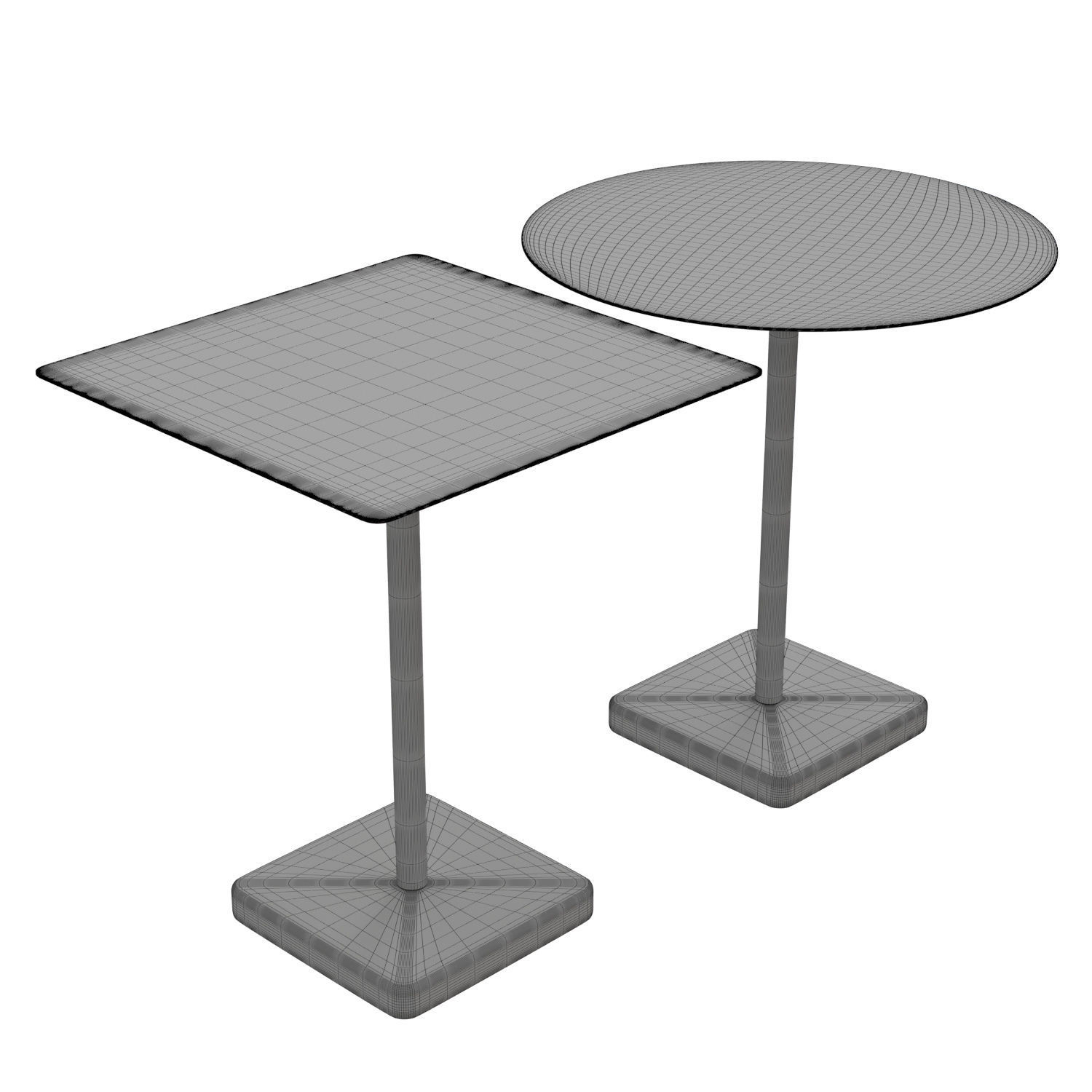 Terrazzo Table 3D model_4