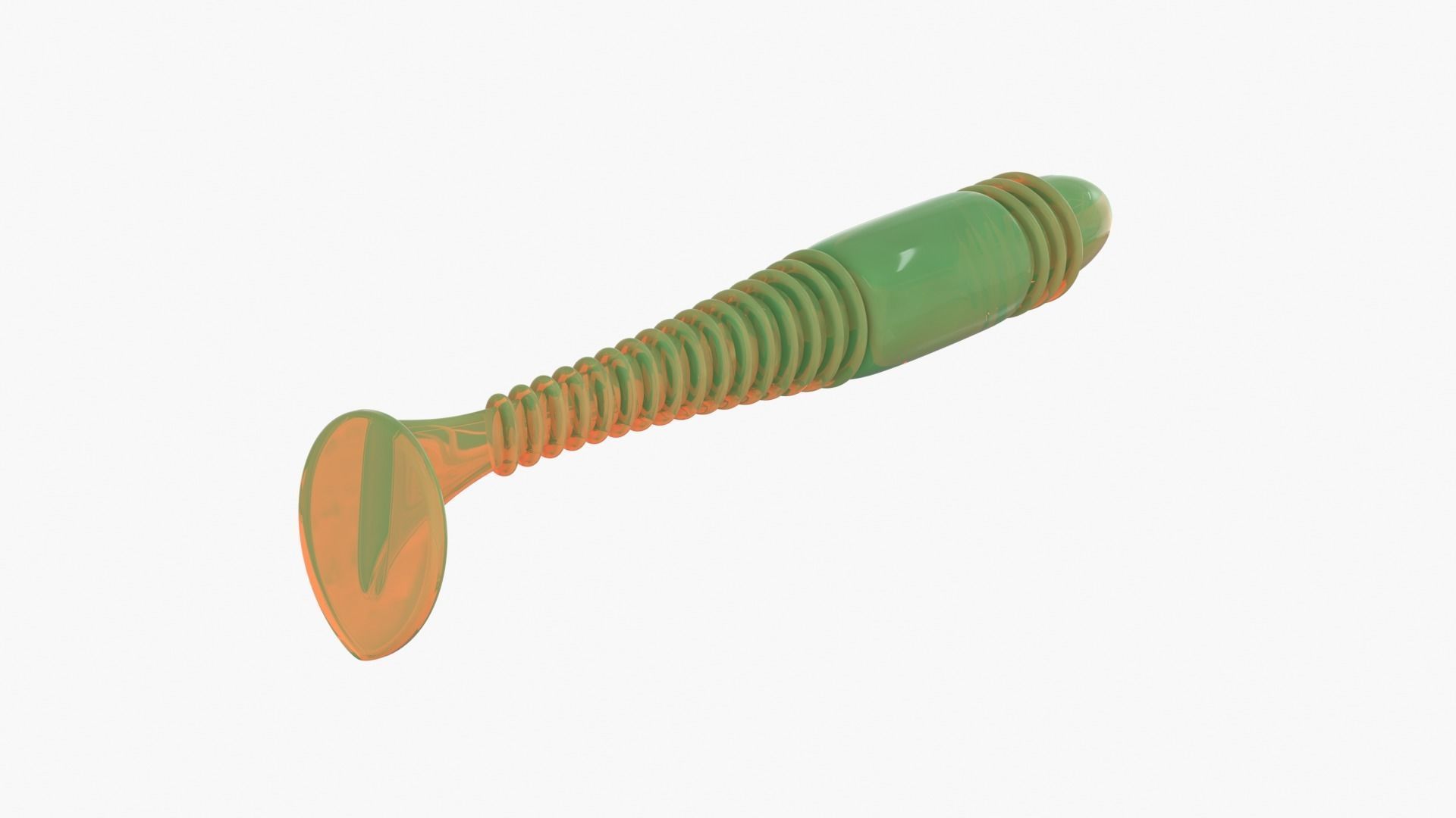 Soft plastic fishing lure v3 3D print model_7