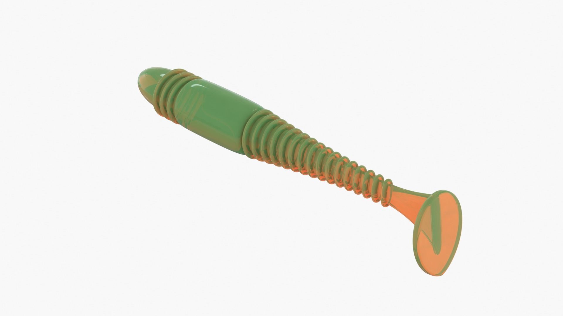 Soft plastic fishing lure v3 3D print model_6