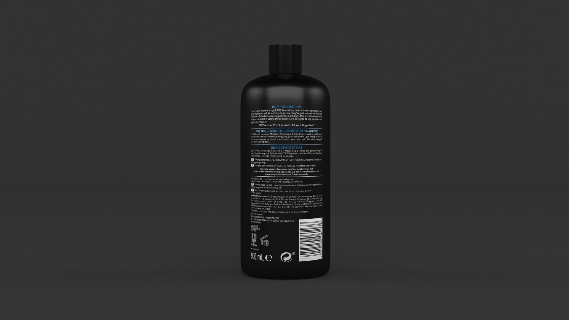 TRESemme Collection bottle of hair conditioner 3D model_11