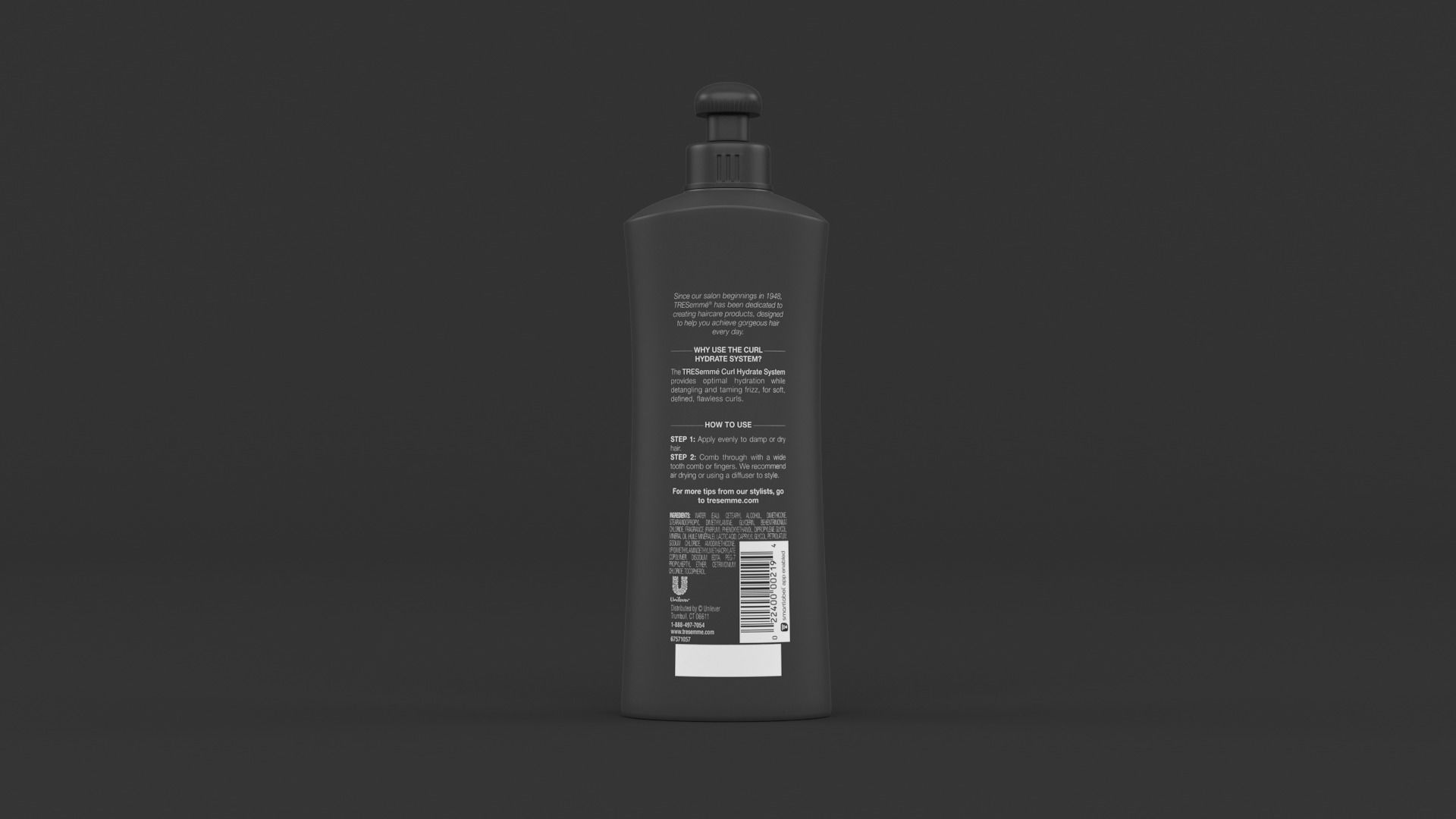 TRESemme Collection bottle of hair conditioner 3D model_17