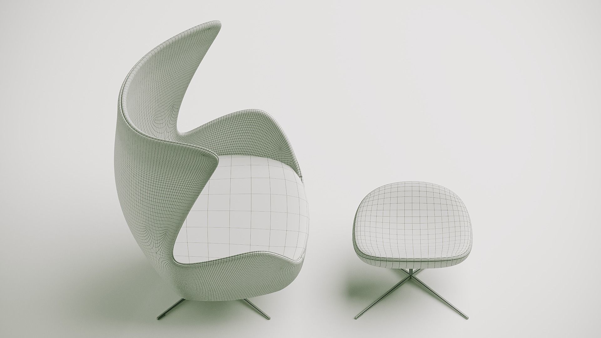 Egg Chair 3D model_8