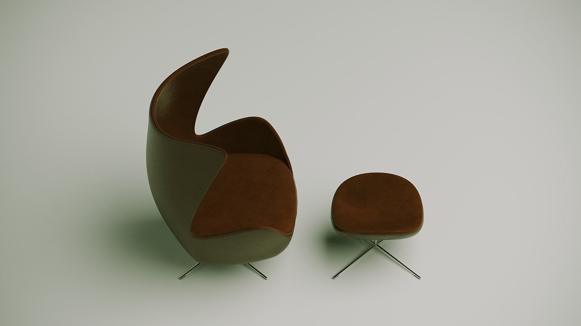 Egg Chair 3D model_3