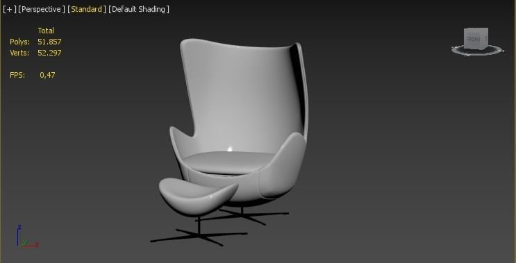Egg Chair 3D model_11