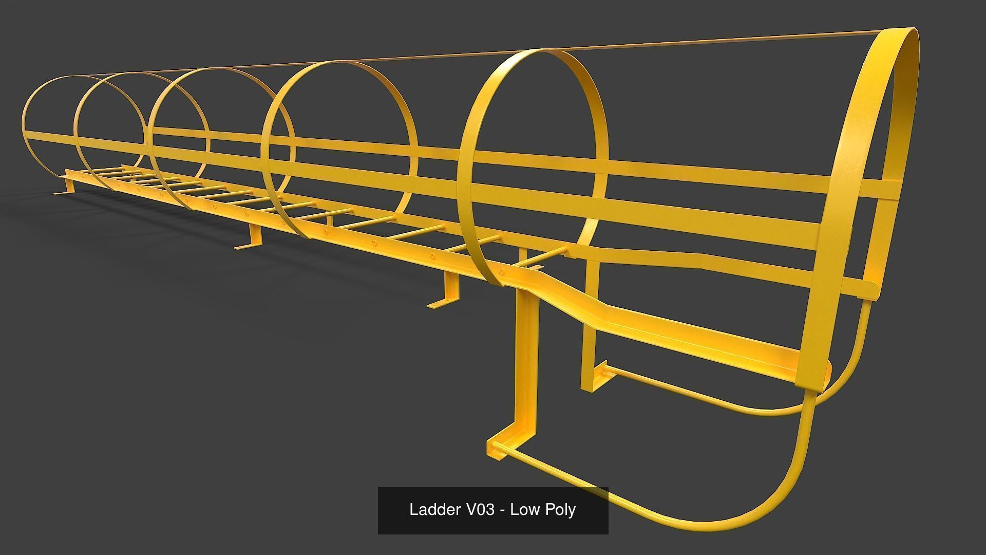 Ladders Collection - Low Poly ladder _3
