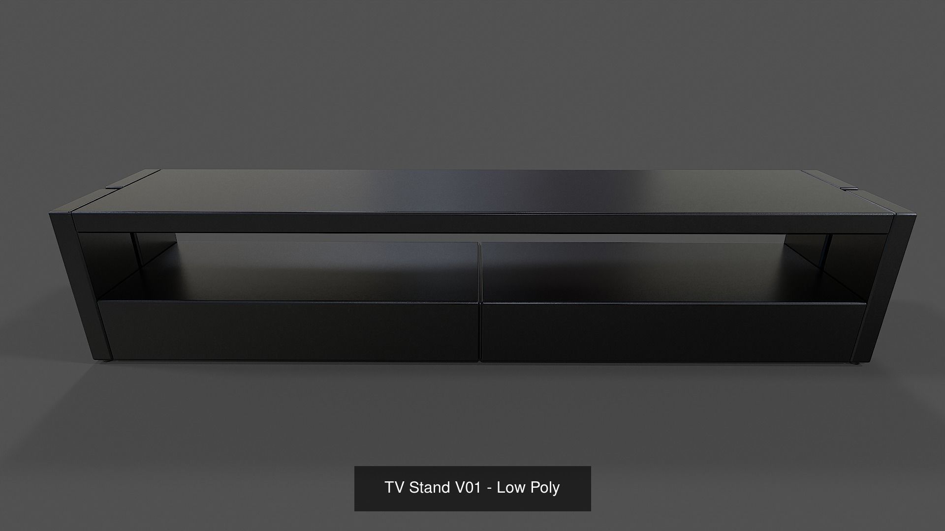 TV Stands Collection - Low Poly _1