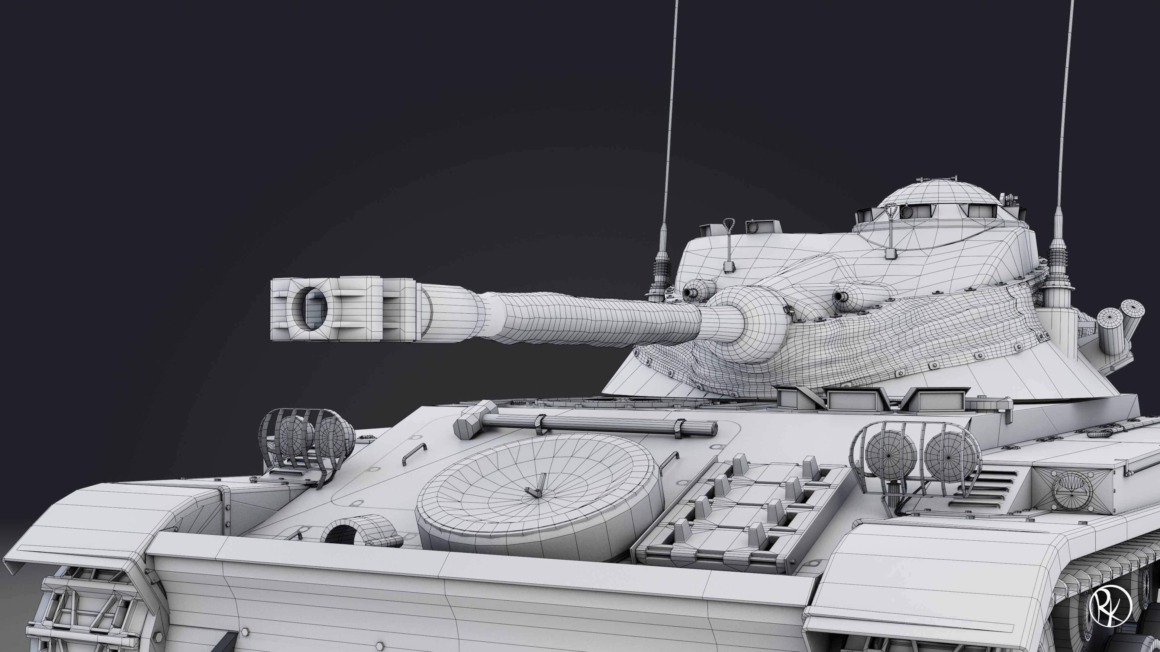 AMX-13 FL11 PBR Model 3D model_18