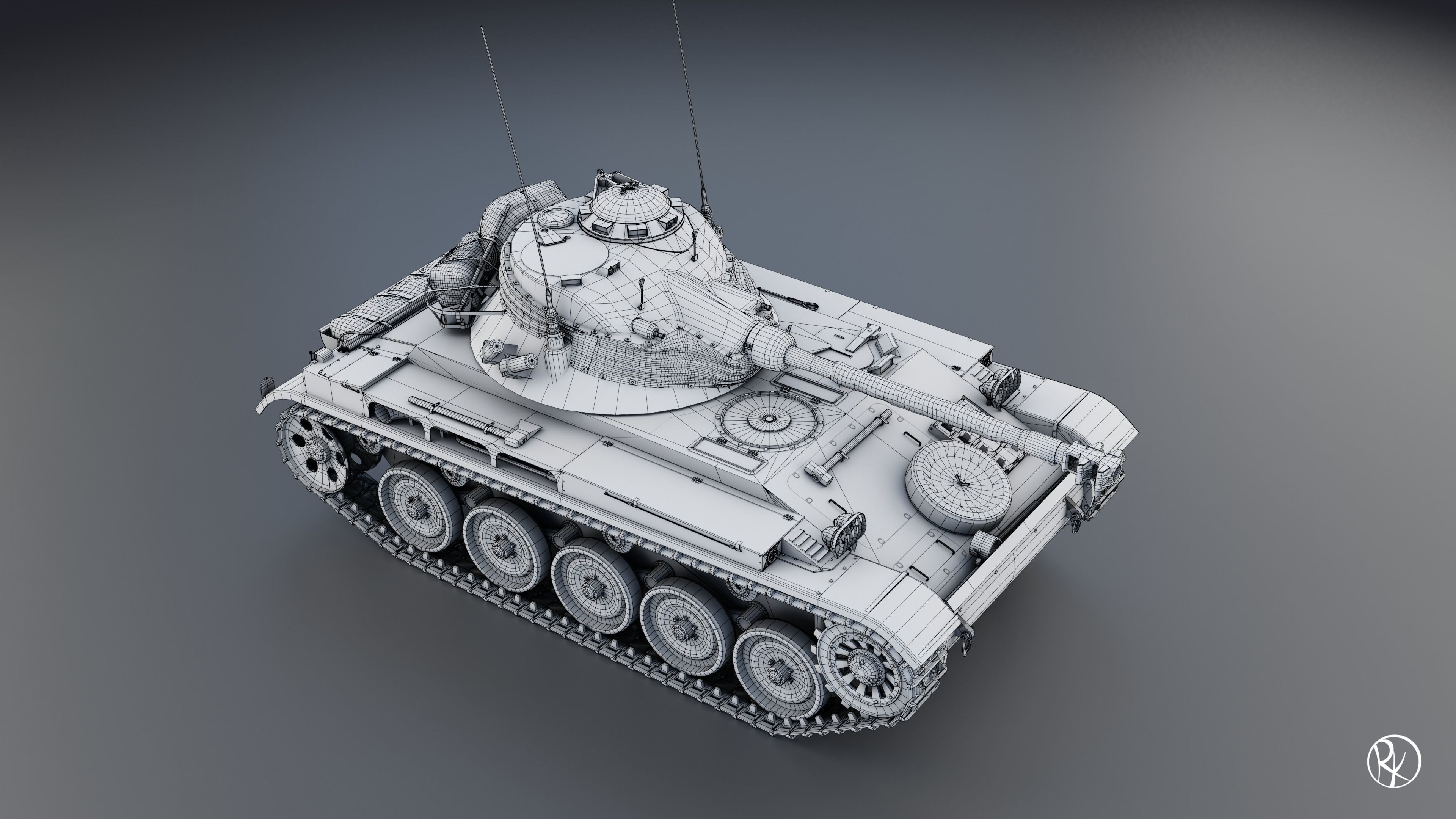 AMX-13 FL11 PBR Model 3D model_16