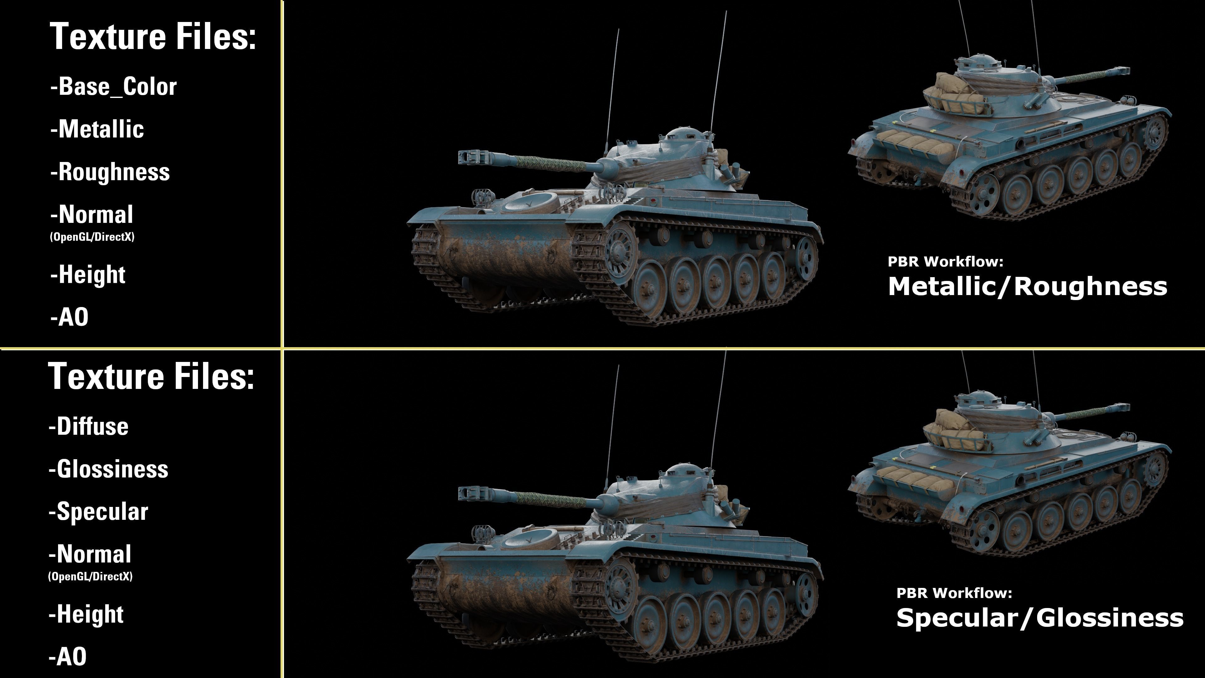AMX-13 FL11 PBR Model 3D model_24