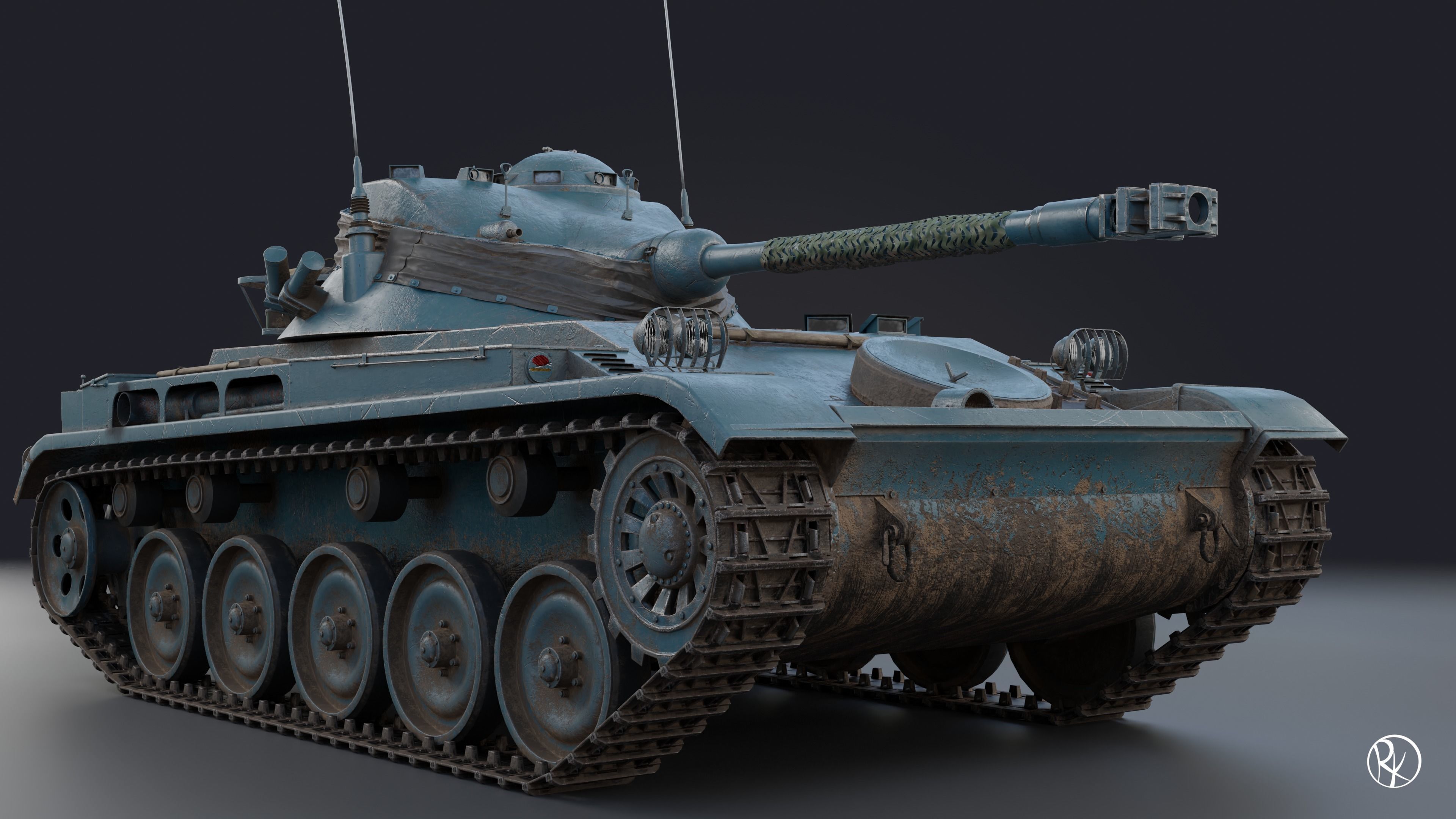 AMX-13 FL11 PBR Model 3D model_12
