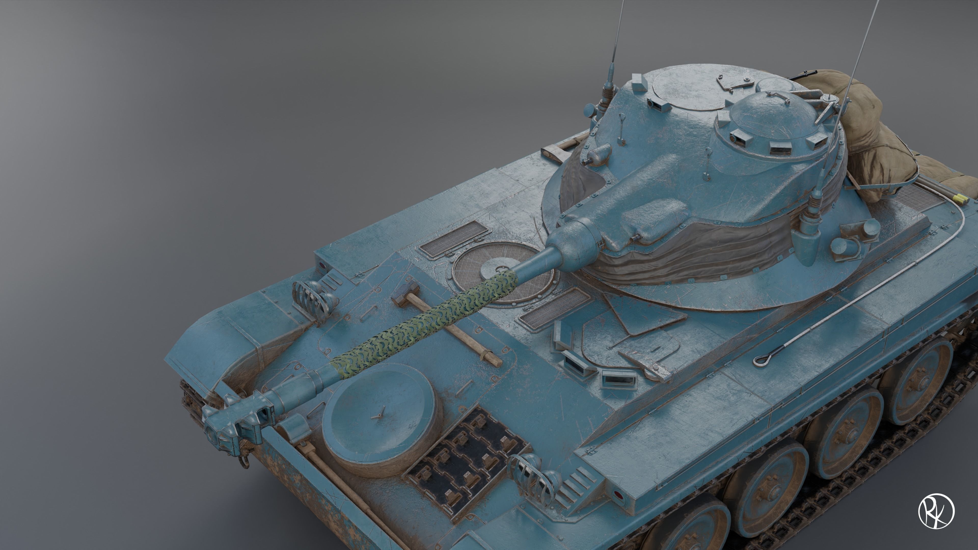 AMX-13 FL11 PBR Model 3D model_6