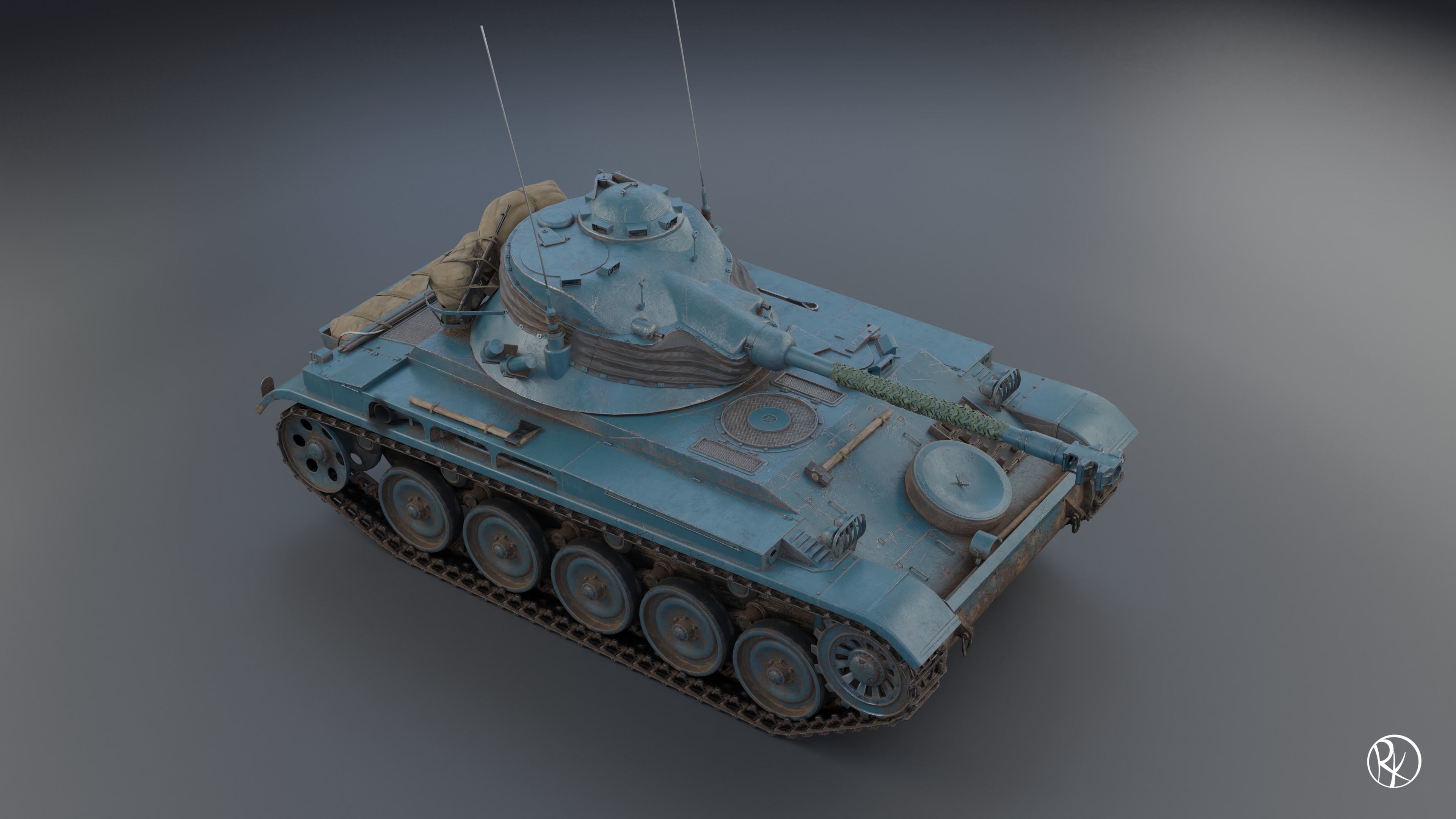 AMX-13 FL11 PBR Model 3D model_5