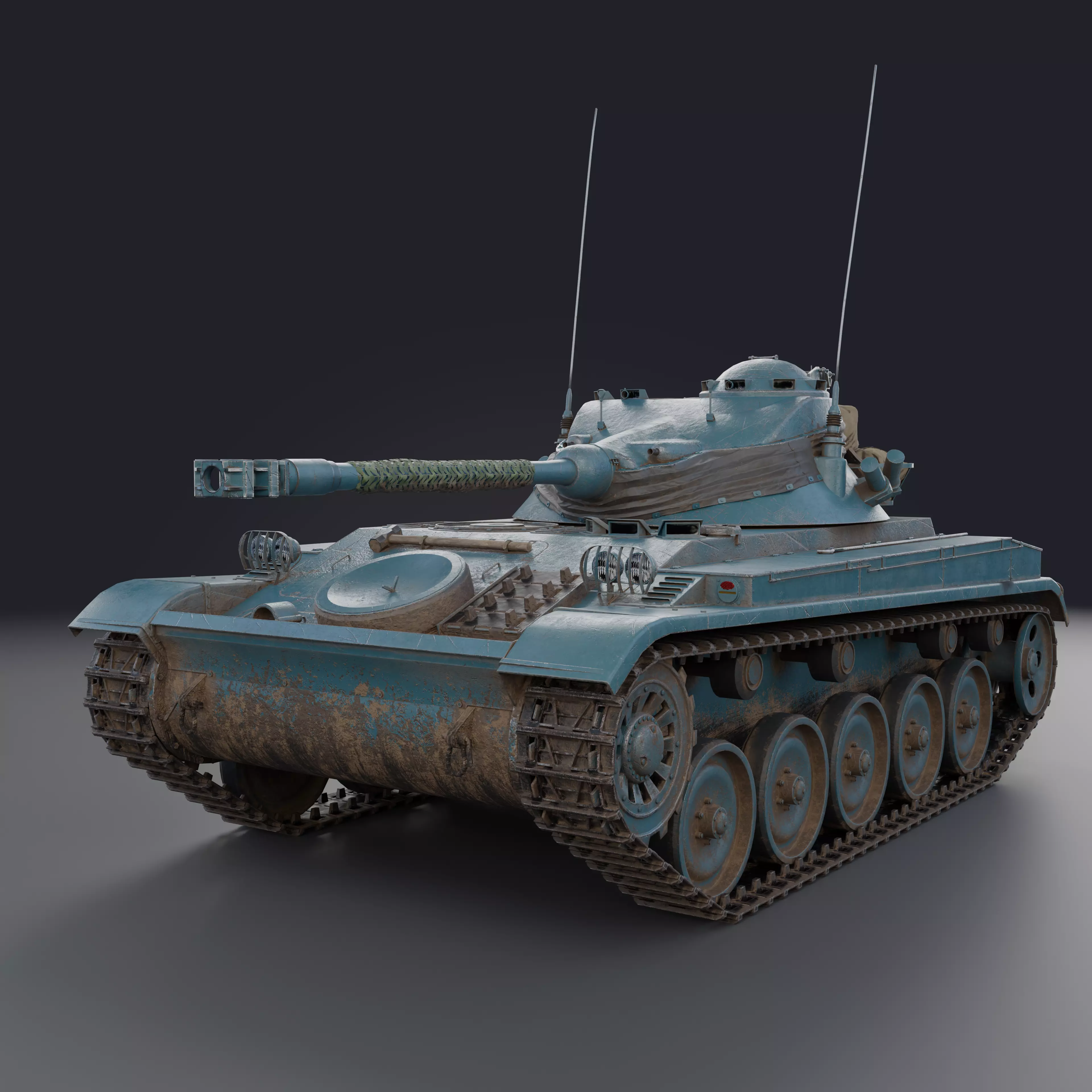 AMX-13 FL11 PBR Model 3D model_0