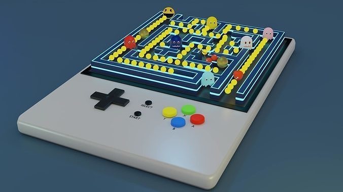 PacMan Scene Recreate on Console  3D model