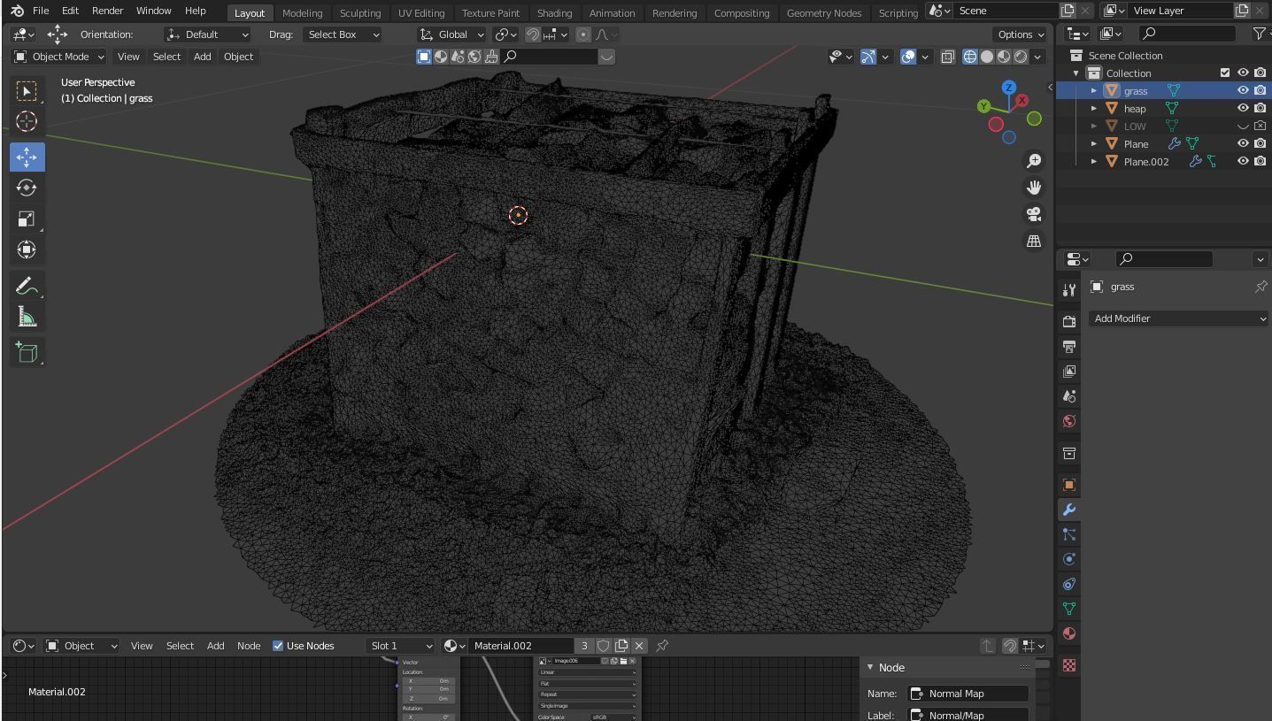 Wood Heap - Scanned 3D model_3