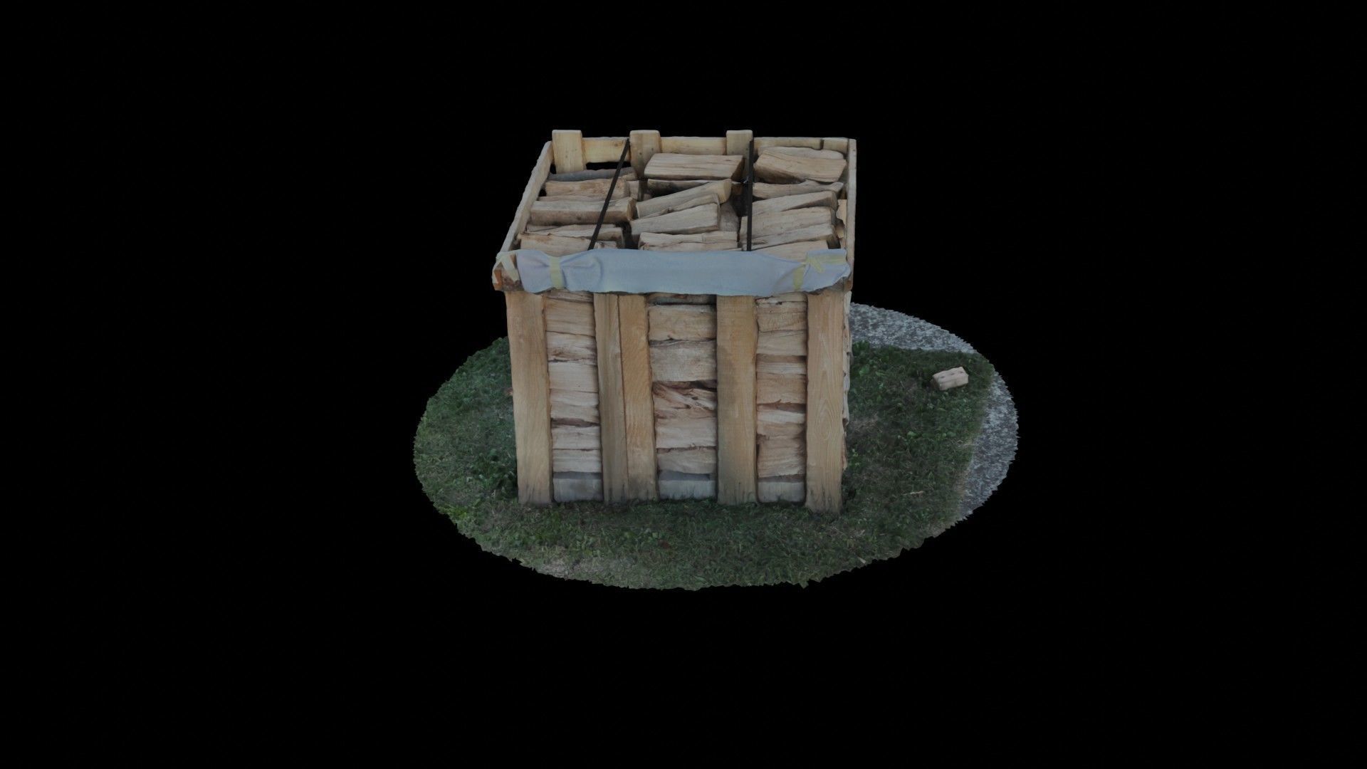 Wood Heap - Scanned 3D model_104