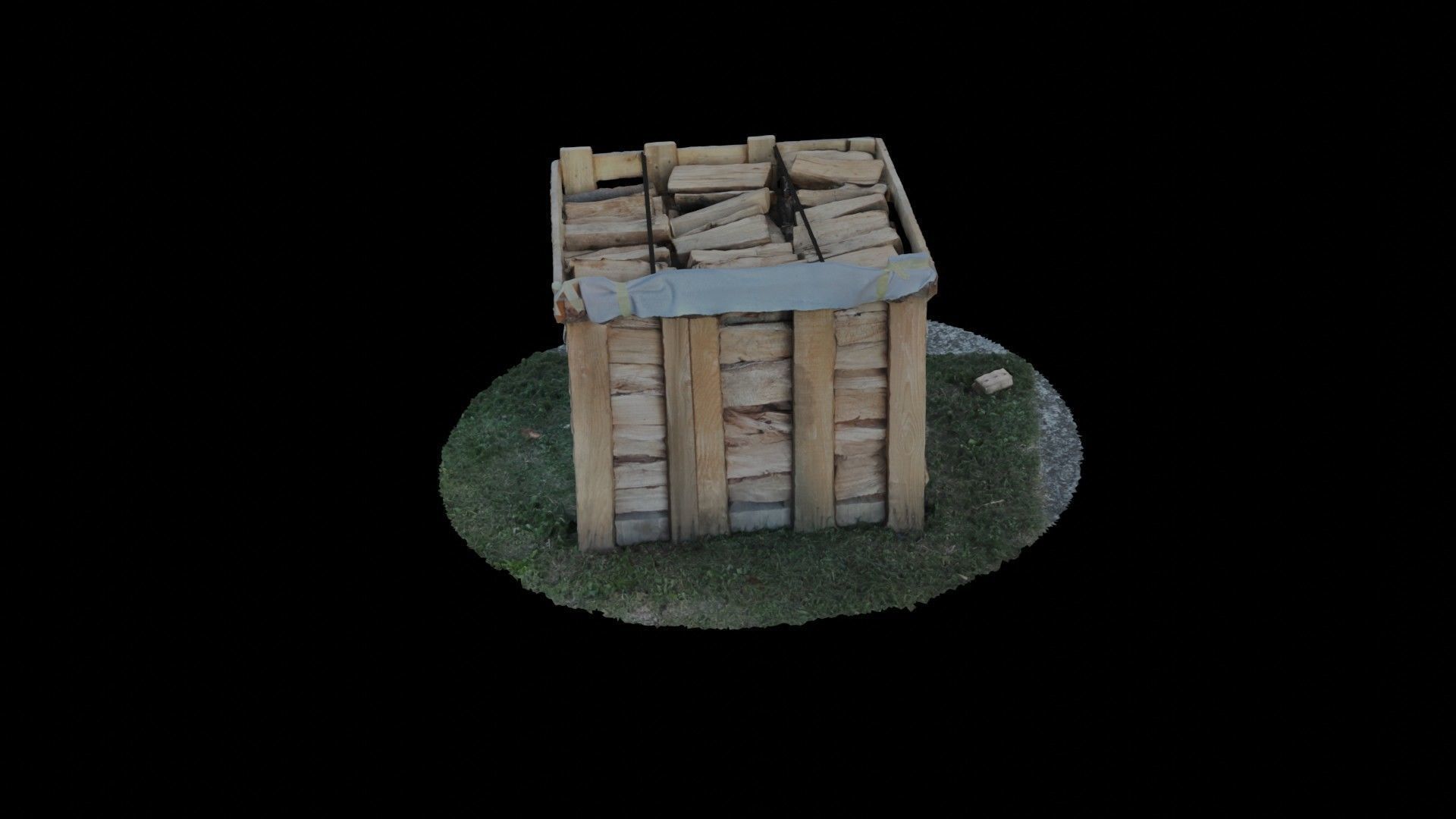 Wood Heap - Scanned 3D model_109